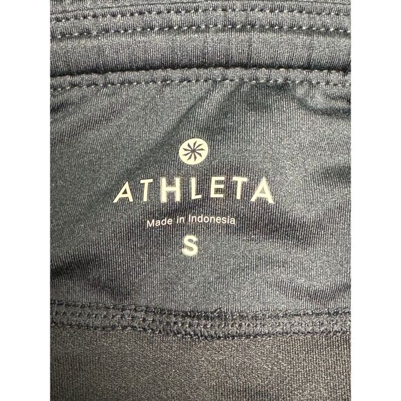 ATHLETA Ready Set Go Mid Rise Activewear Running Shorts, Black, Sz S - Picture 5 of 8
